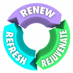 Renew Refresh Rejuvenate Words New Change Better Improvement