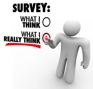 Survey - What I Really Think Answers Touch Screen Response